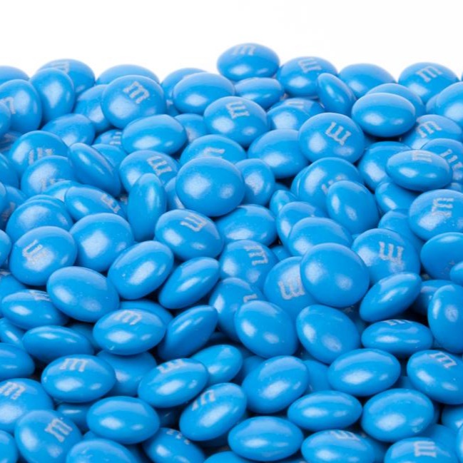 Light Blue M&M's Chocolate Candy - 1 lb Bag